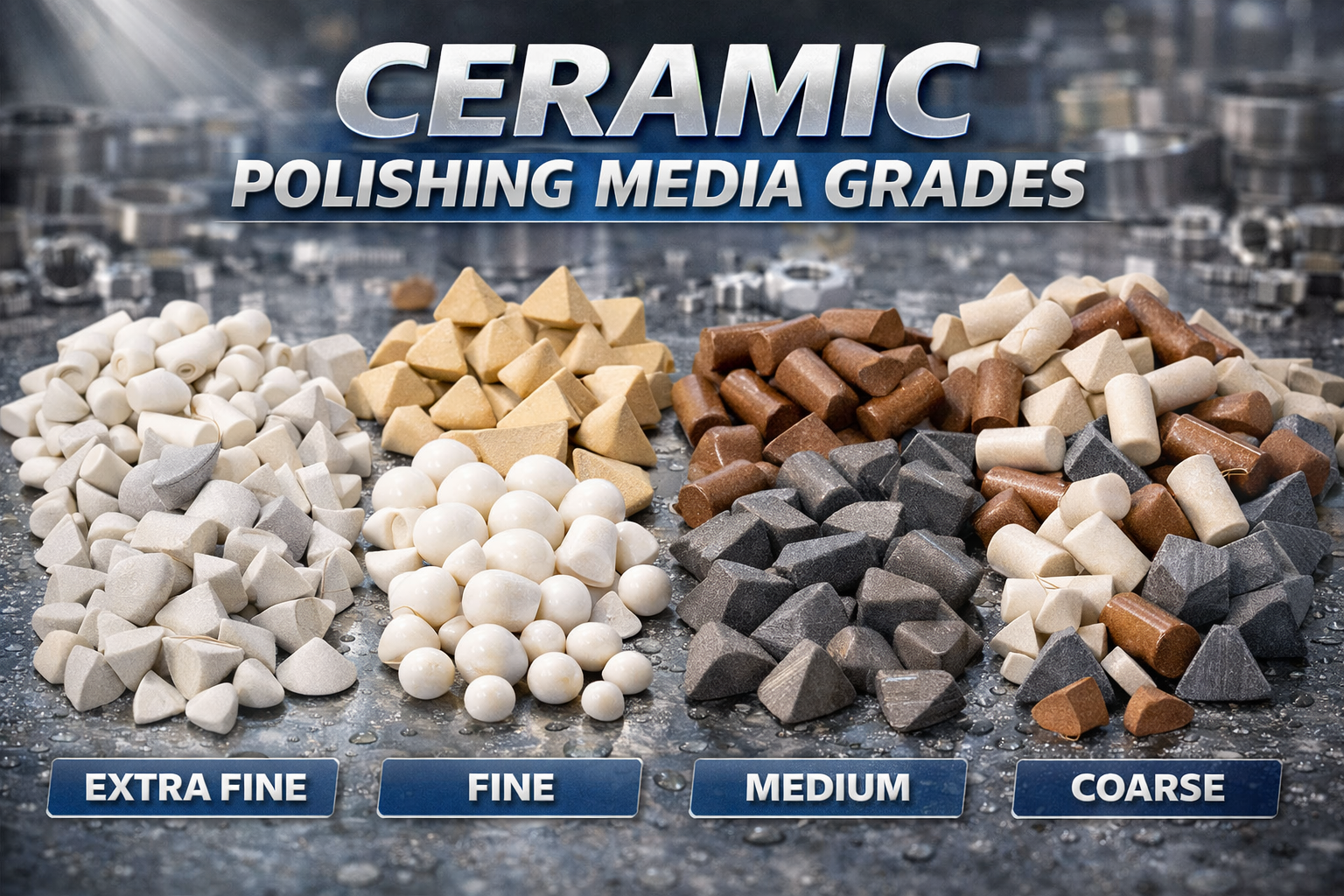 Ceramic Polishing Media Grades: Engineering Classification, Ra Ranges, and Selection Logic