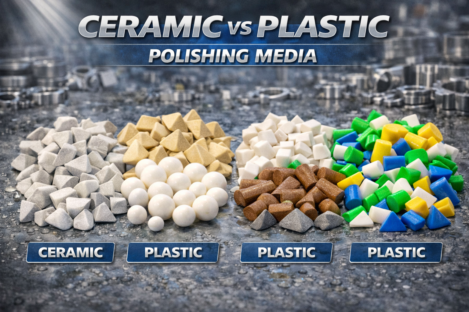 Ceramic vs Plastic Polishing Media: Engineering-Level Comparison and Selection Guide