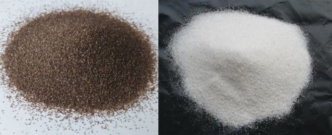 Brown vs White Aluminum Oxide
