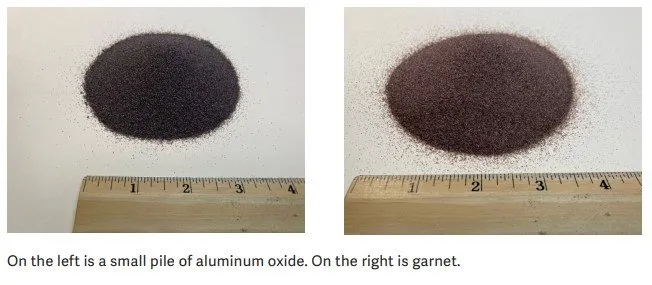 Garnet vs Aluminum Oxide Blasting Abrasive
