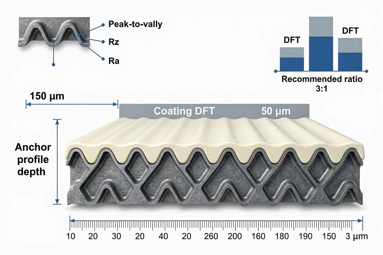 Anchor Pattern Specifications: How to Match Profile Depth to Coating DFT