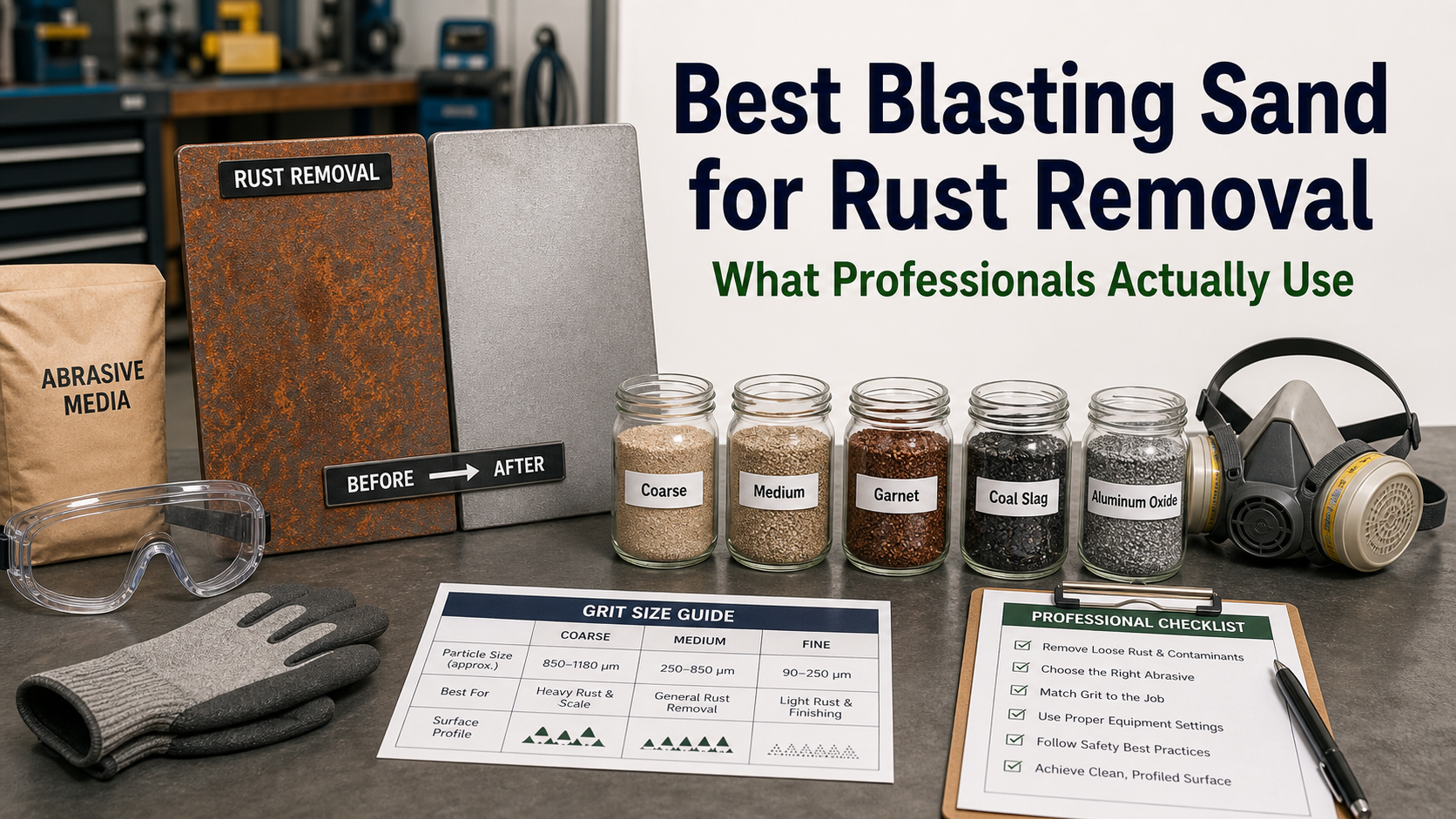 Best Blasting Sand for Rust Removal What Professionals Actually Use Best Blasting Sand for Rust Removal: What Professionals Actually Use