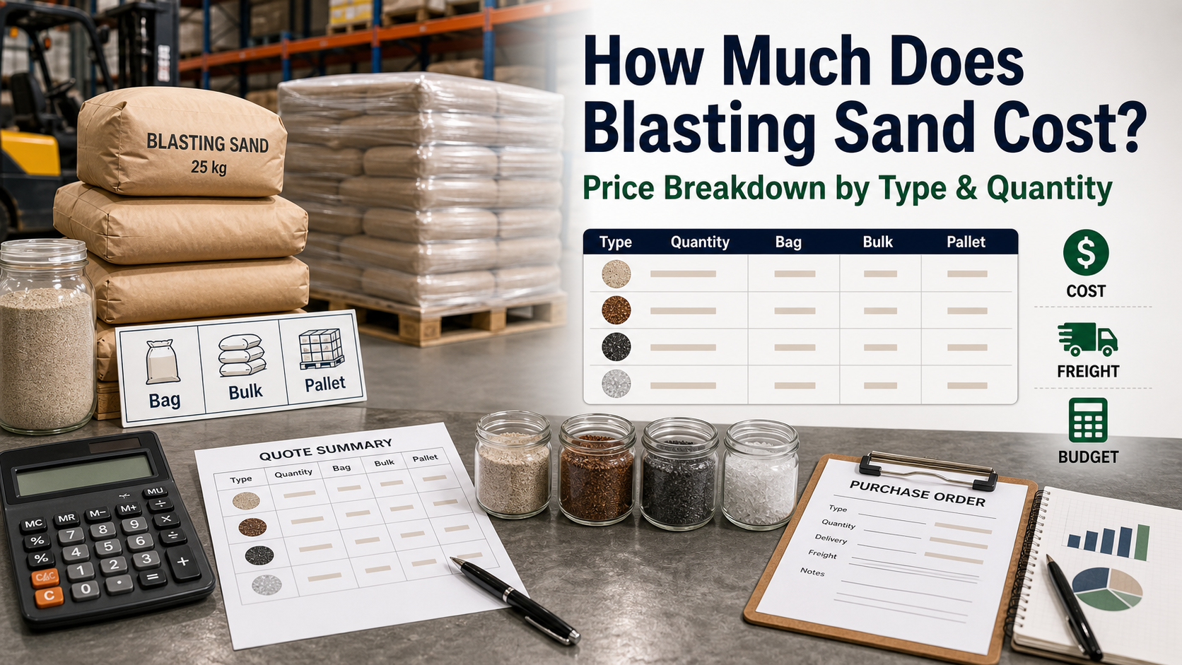 How Much Does Blasting Sand Cost? Price Breakdown by Type & Quantity