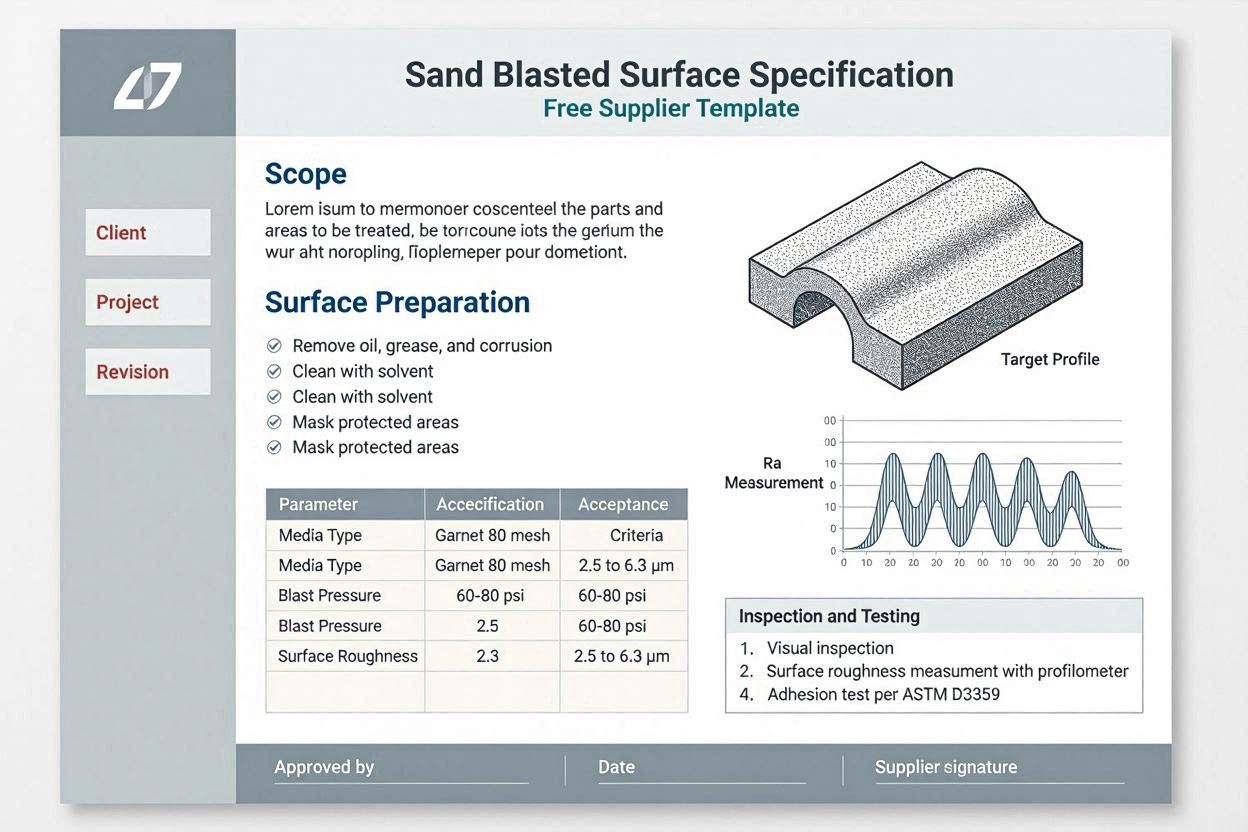 How to Write a Sand Blasted Surface Spec for Suppliers (Free Template)