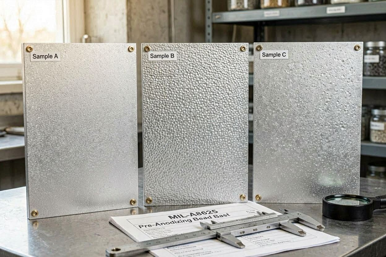 Sand Blasted Aluminum: Pre-Anodizing Bead Blast Specifications (MIL-A-8625)