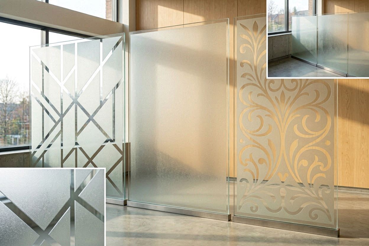Sand Blasted Glass: Etching, Frosting & Decorative Architectural Applications