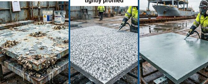 Sand Blasted Steel for Marine & Offshore SA 2.5 Zinc Primer Workflow