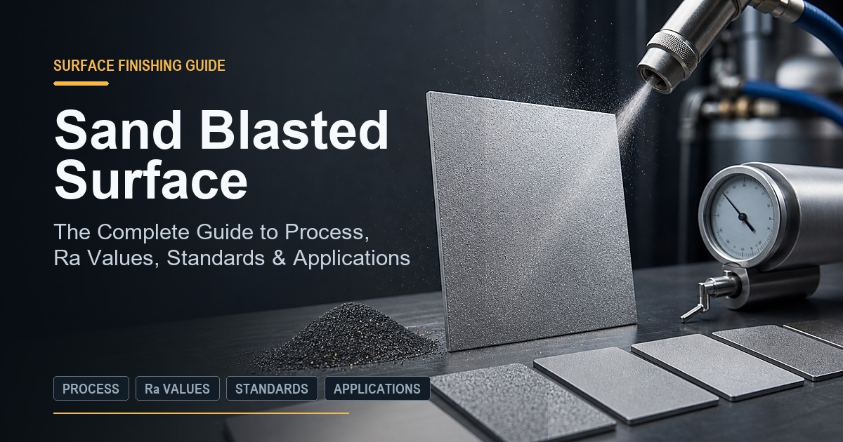 Sand Blasted Surface Sand Blasted Surface: The Complete Guide to Process, Ra Values, Standards & Applications