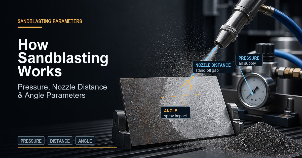 How Sandblasting Works: Pressure, Nozzle Distance & Angle Parameters
