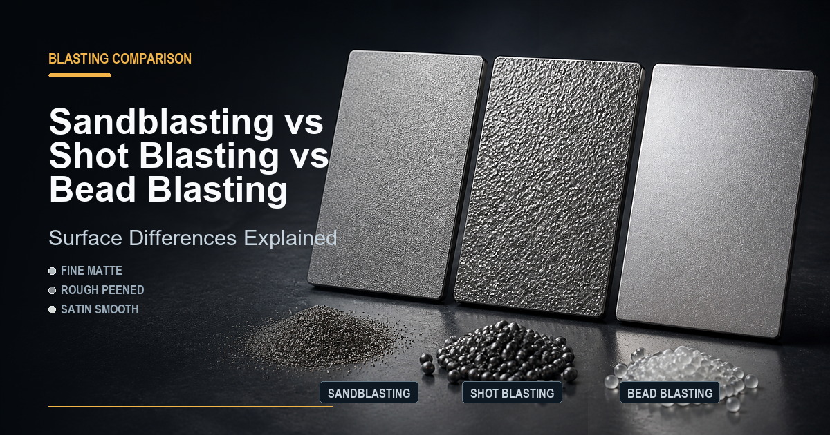 Sandblasting vs Shot Blasting vs Bead Blasting: Surface Differences Explained