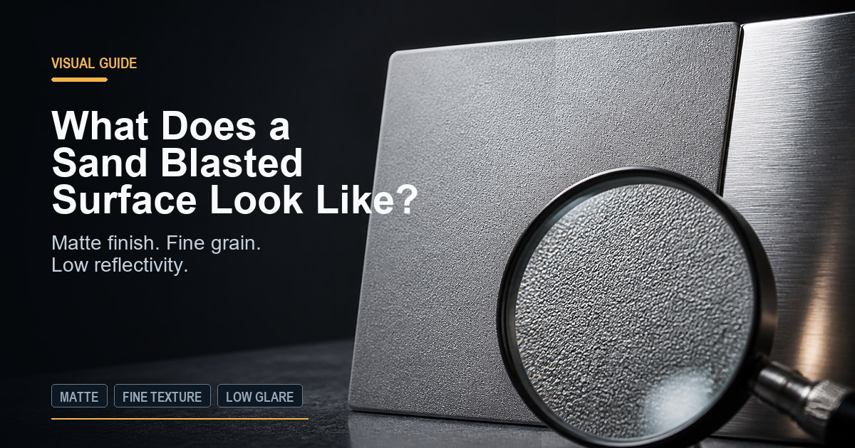 What Does a Sand Blasted Surface Look Like? Visual Guide with Ra Examples