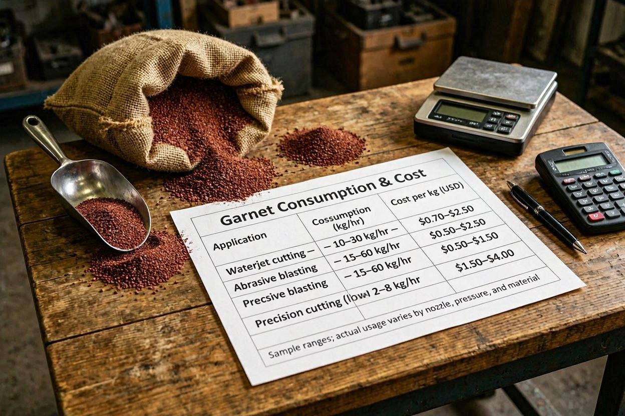Garnet Consumption Rate & Cost: How Much Do You Need?