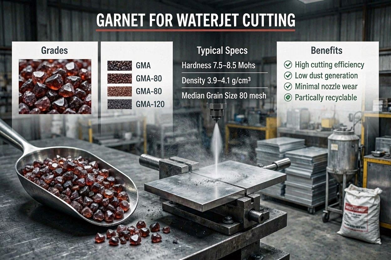 Garnet for Waterjet Cutting: Grades, Specs & Benefits