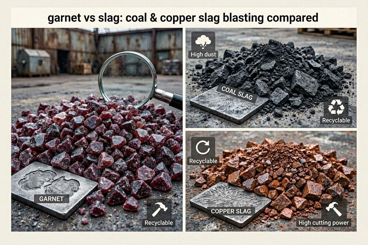 Garnet vs Slag: Coal & Copper Slag Blasting Compared