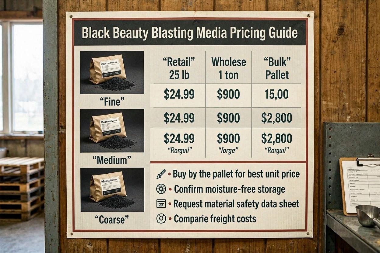 How Much Does Black Beauty Blasting Media Cost Pricing Guide & Bulk Buying Tips How Much Does Black Beauty Blasting Media Cost? Pricing Guide & Bulk Buying Tips