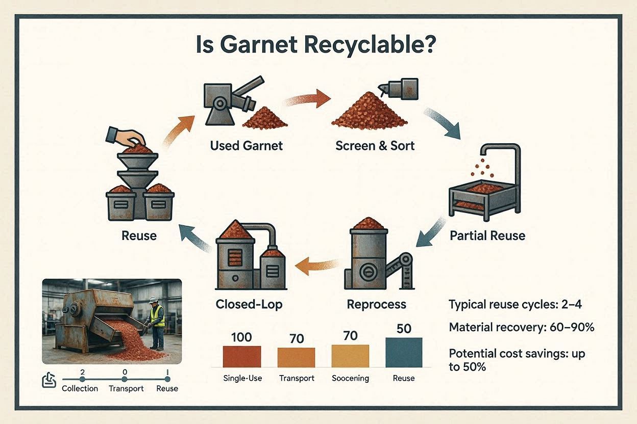 Is Garnet Recyclable? Reuse Cycles & Cost Savings Explained