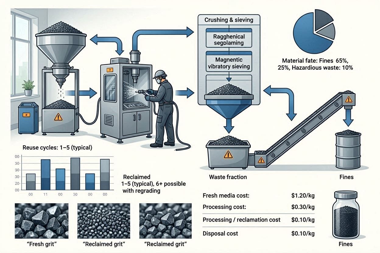 Is Silicon Carbide Blasting Media Recyclable? Reuse Cycles & Cost Analysis