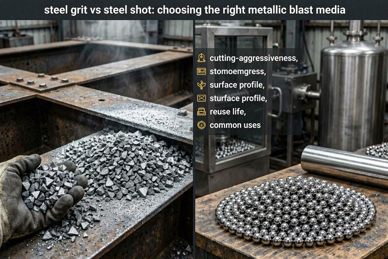 Steel Grit vs Steel Shot: Choosing the Right Metallic Blast Media