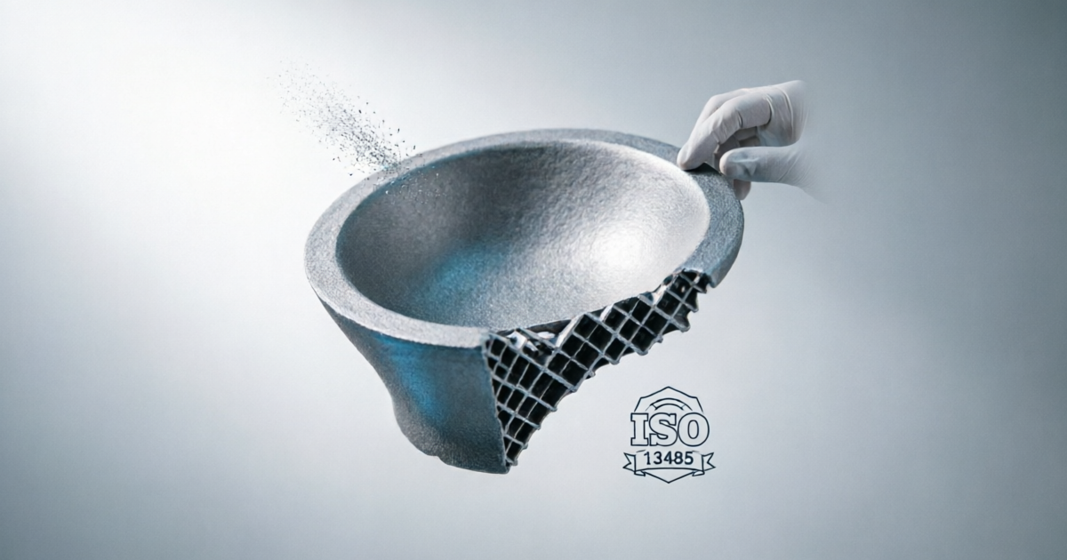 Abrasive Finishing Titanium SLM Orthopedic Implants: Ra Targets, Contamination Control, and ISO 13485