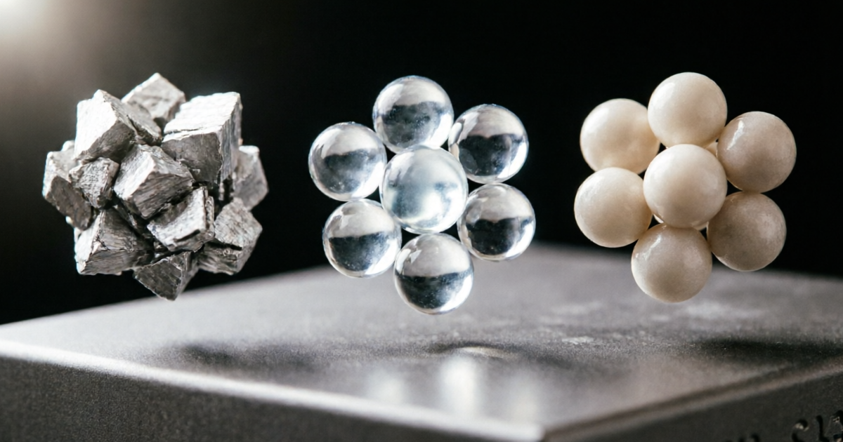 Aluminum Oxide vs Glass Beads vs Zirconia for Abrasive Finishing Titanium SLM Parts 的 AI 特色图片 Aluminum Oxide vs Glass Beads vs Zirconia for Abrasive Finishing Titanium SLM Parts