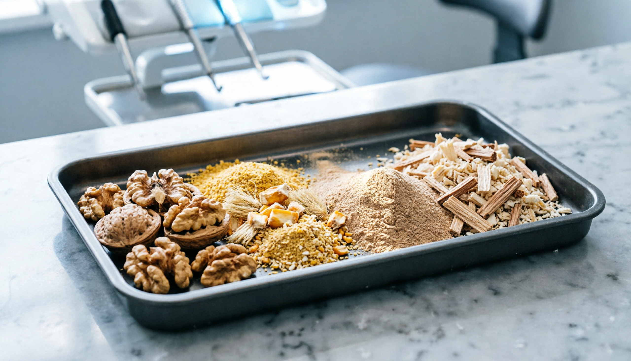 Organic Abrasive Media for Dental Instruments: Walnut Shell, Corn Cob, and More