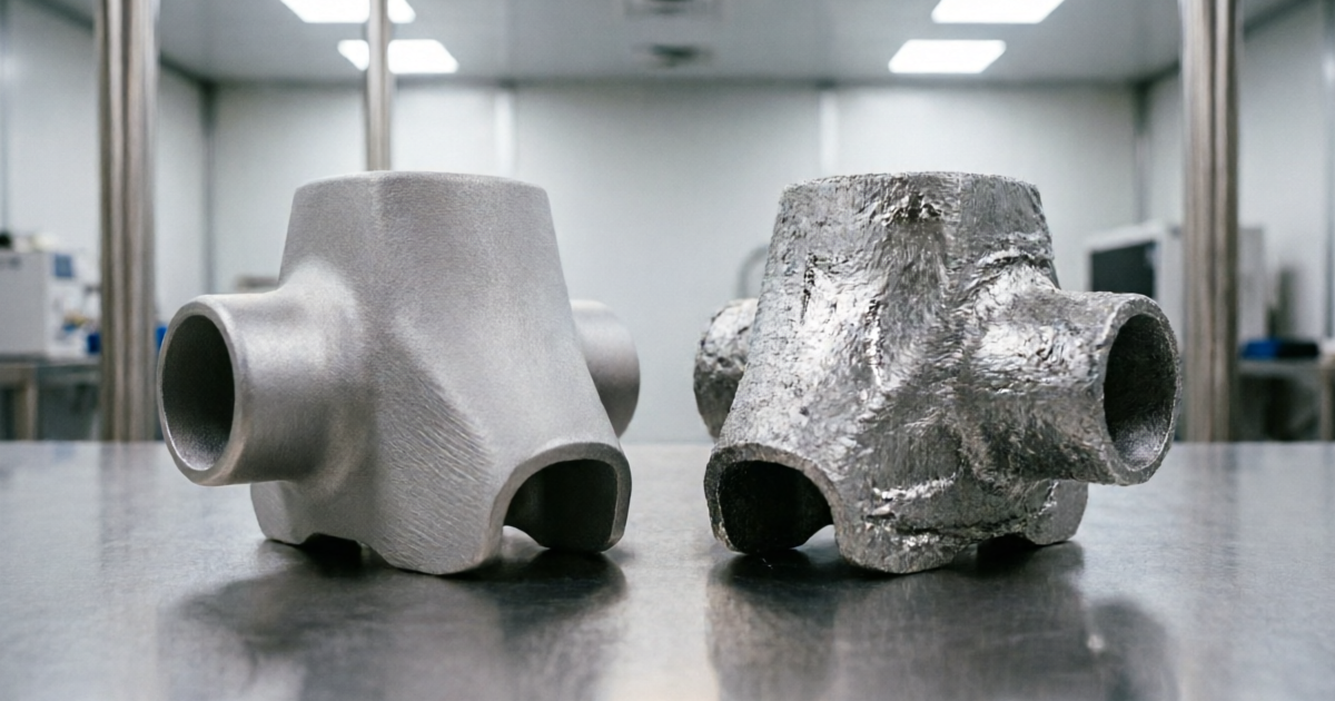 Wet Blasting vs Dry Blasting Titanium SLM Parts: Process Comparison and Surface Outcomes